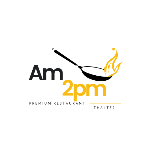 black and yellow clean chef and restaurant logo